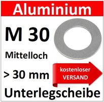 M30 Versand kostenlos Aluminum Scheibe