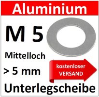 M5 Versand kostenlos Aluminum Scheibe