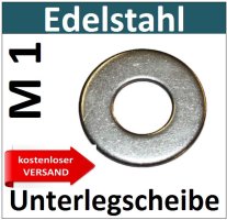 M1 Versand kostenlos Edelstahl Scheibe