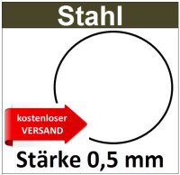 Stahl Ronde &Oslash;25mm 8150 SR25/0/0,5mm Versand kostenlos SR_&Oslash;25mm 1 St&uuml;ck