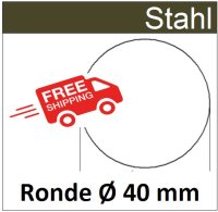Stahl Ronde &Oslash;40mm 8150 SR40/0/0,5mm Versand...