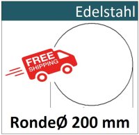Edelstahl Ronde &Oslash;200mm 8151 ER200/0/1,0mm Versand...