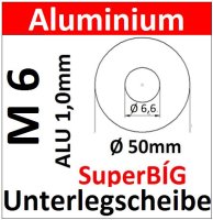 AU M6 Unterlegscheibe &Oslash;50mm 8160 AU50/1-6,5/1,0mm...