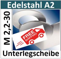 Unterlegscheibe Edelstahl M3mm 8165 EU/1-M3mm kostenloser Versand