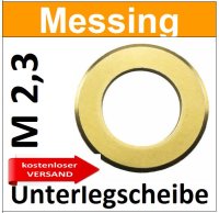 Unterlegscheibe Messing M2,3mm 8169 MU/1-M2,3mm kostenloser Versand