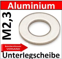 Unterlegscheibe Aluminium M2,3mm 8194 AU/1-M2,3mm...