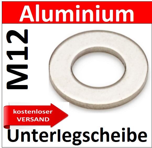 Unterlegscheibe Aluminium M12mm 8200 AU/1-M12mm kostenloser Versand