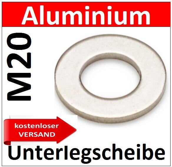 Unterlegscheibe Aluminium M20mm 8204 AU/1-M20mm kostenloser Versand