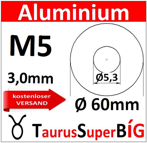  AU-SB M5 Unterlegscheibe &Oslash;60mm 8214 AU-SB60/1-5,3/3,0mm SuperBig kostenloser Versand