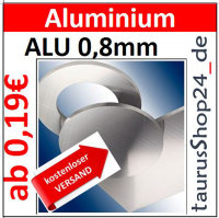ALU Ronde &Oslash;10mm  1 St&uuml;ck 8241 AR10/0/0,8mmblechWelt24_de kostenloser Versand