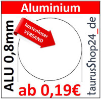 ALU Ronde &Oslash;10mm  1 St&uuml;ck 8241 AR10/0/0,8mmblechWelt24_de kostenloser Versand