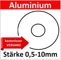 ALU Ronde &Oslash;60x3,0mm 8344-055 AR60/0/3,0mm 1 St&uuml;ck kostenloser Versand