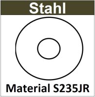 Stahl Ronde &Oslash;60mm+&Oslash;8,8mm Mittelloch 8247-00 SR60/1/8,8/4,0mm Versand kostenlos