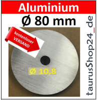 ALU Ronde &Oslash;80x8mm  1 St&uuml;ck &Oslash;10,8mm1Loch 8258- AluUnterlegscheibe AR80/1/10,8/8,0mm taurusShop24_de 