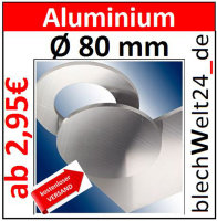 ALU Ronde &Oslash;80x8mm  1 St&uuml;ck &Oslash;10,8mm1Loch 8258- AluUnterlegscheibe AR80/1/10,8/8,0mm taurusShop24_de 