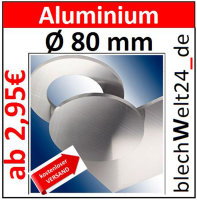  ALU Ronde &Oslash;80x3mm &Oslash;6,4mm1Loch 8269+V AluUnterlegscheibe AR80/1-6,4/3,0mm taurusShop24_de