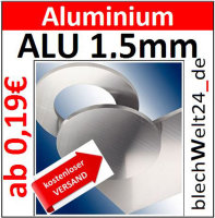 ALU Ronde &Oslash;10mm 1 St&uuml;ck 8283 AR10/0/1,5mm blechWelt24_de Scheibe Platte Rund Blech