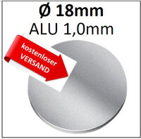 ALU Ronde &Oslash;18x1,0mm 5 St&uuml;ck 8284 AR18/0/1,0mm blechwelt24_de kostenloser Versand 