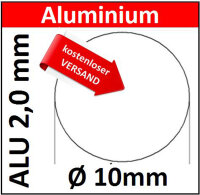 ALU Ronde &Oslash;10mm 3 St&uuml;ck 8285 AR10/0/2,0mm...