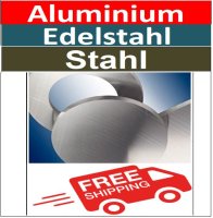 Edelstahl Ronde &Oslash;10mm 8288 3 Stck. ER10/0/0,5mm Versand kostenlos 