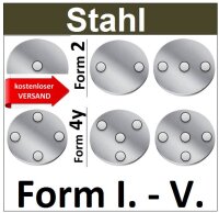 Edelstahl Ronde &Oslash;10mm 8288 3 Stck. ER10/0/0,5mm Versand kostenlos 