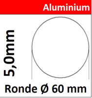 ALU Ronde &Oslash;60mm 9002 Alu Scheibe AR60/0/5,0mm 1 St&uuml;ck 