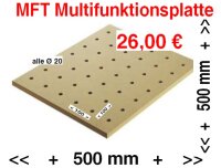 Kopie von MFT 50  x 50 cm Multifunktions Platte