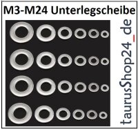 ALU Stahl Edelstahl Unterlegscheibe &Oslash;7-150 x1,0-10,0mm 1548 U-Scheibe