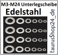 ALU Stahl Edelstahl Unterlegscheibe &Oslash;7-150 x1,0-10,0mm 1548 U-Scheibe
