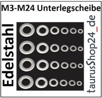 ALU Stahl Edelstahl Unterlegscheibe &Oslash;7-150 x1,0-10,0mm 1549 U-Scheibe