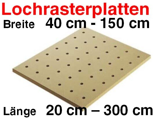 Lochrasterplatte 140 cm x 70 cm Arbeitsplatte Werkbank 1444 CNC gefr&auml;st