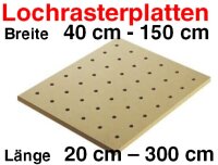 Lochrasterplatte 140 cm x 70 cm Arbeitsplatte Werkbank...